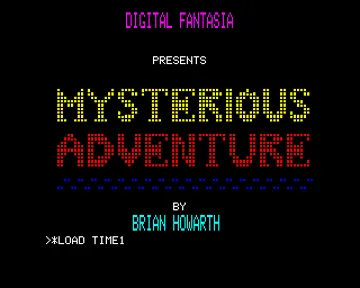 Mysterious Adventure 02 - Time Machine (19xx)(Digital Fantasia)[TIMEM] screen shot title